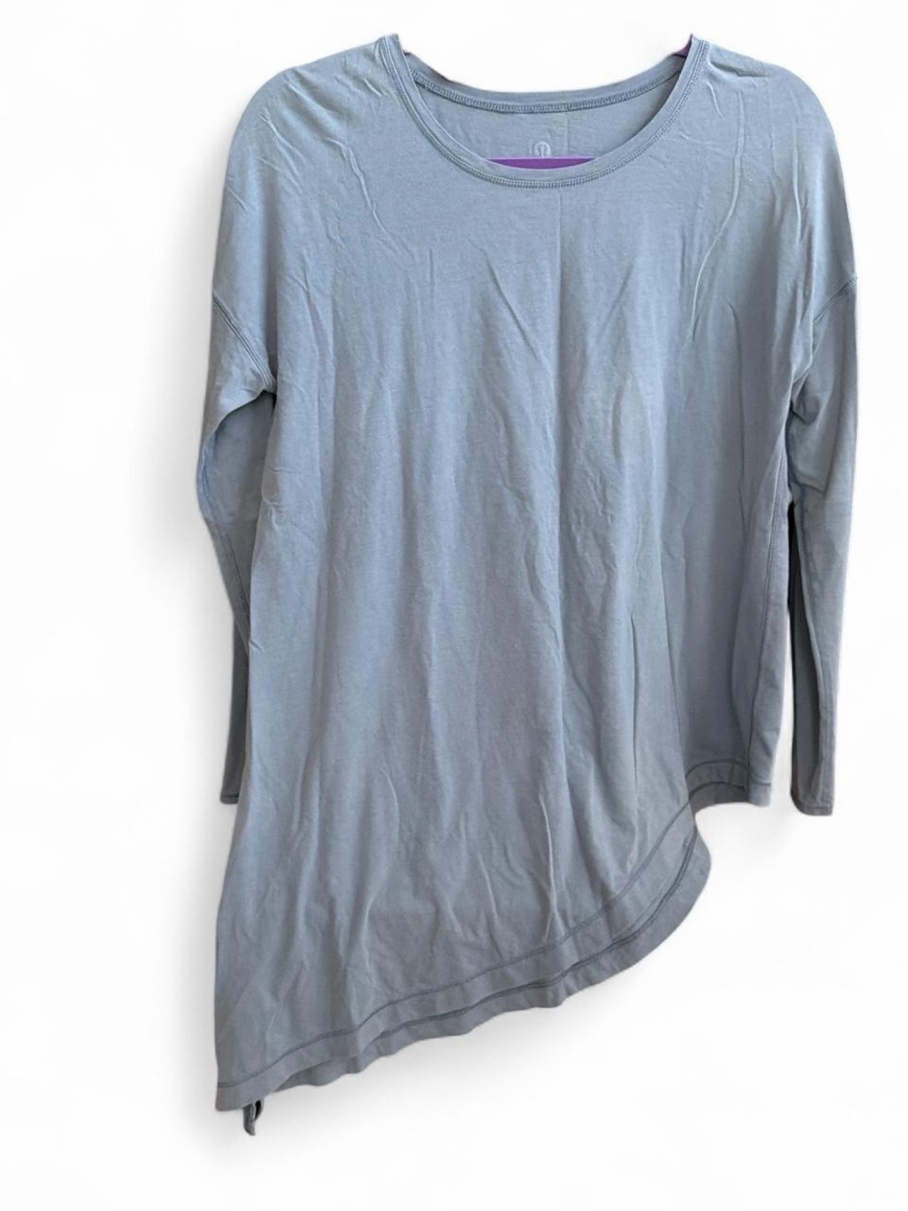 lululemon athletica Long Sleeve Asymmetric Tee in blue size 10